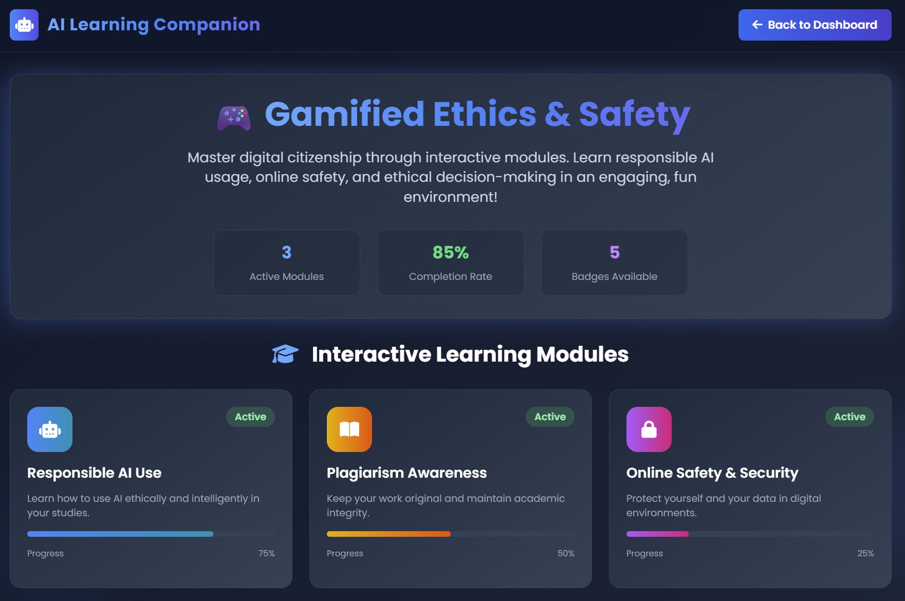 AI Learning Interface 2