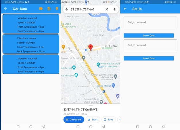 Live Car Monitoring App